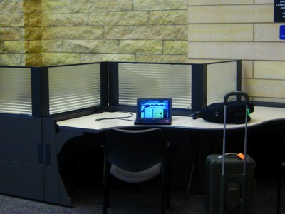 Ethernet Work Spaces at the Bismarck Airport