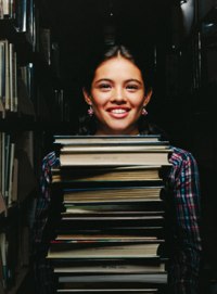 Student Carrying Books