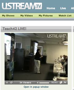 Image of Steve Presenting through USTREAM