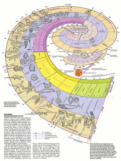 Infographic of time spiral