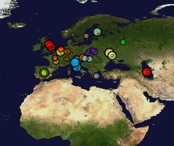Image of Wikipedia Edits in Europe