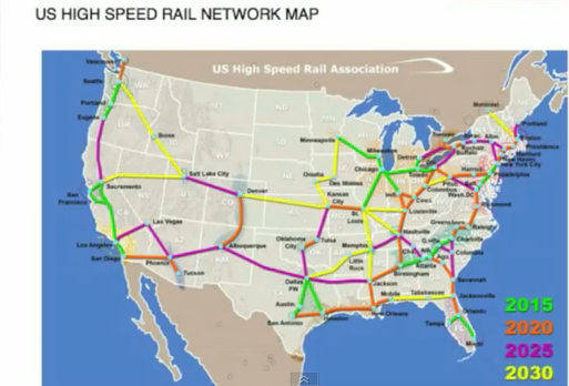 America's high-speed rail network of the future