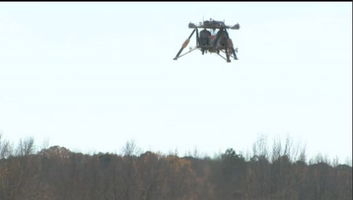 NASA Robotic Lander prototype takes off and lands