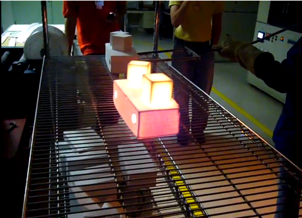 Watch thermal tile in action