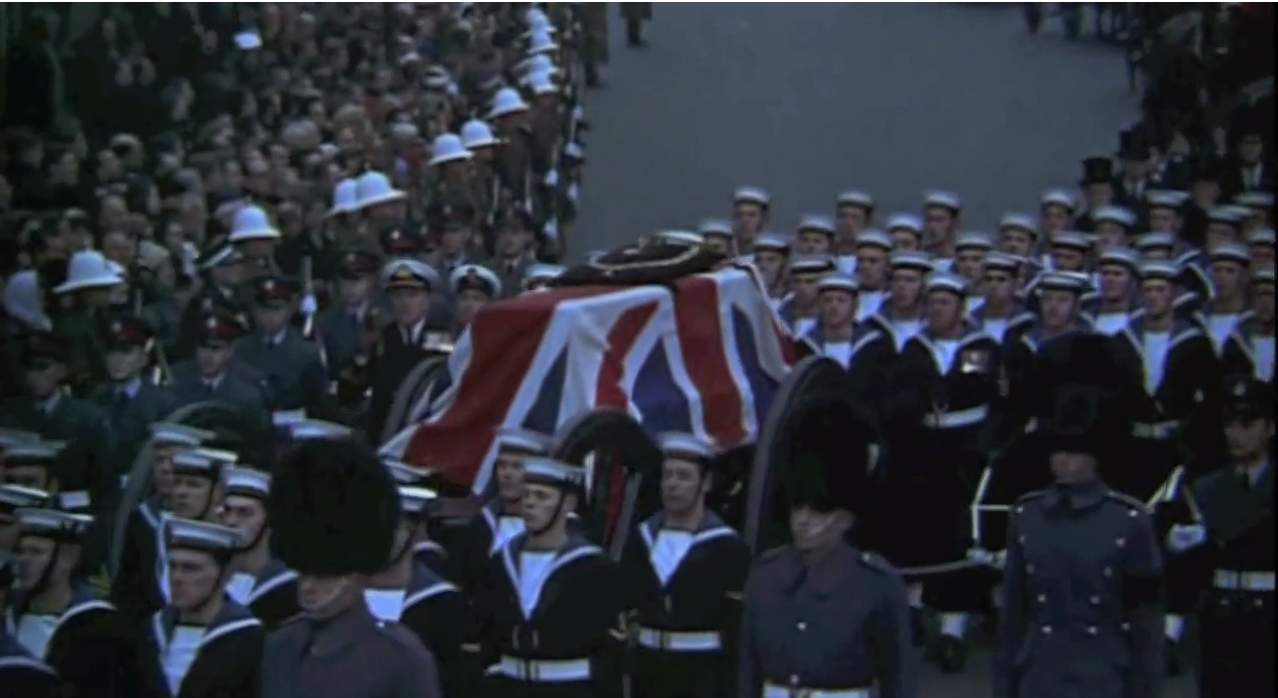 The funeral of Sir Winston Churchill