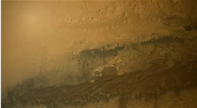 Interpolated footage of Curiosity's descent.