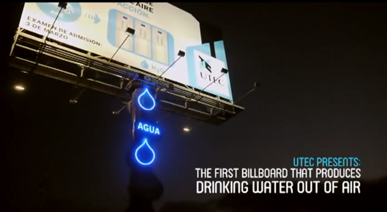 Water-Producing Billboard