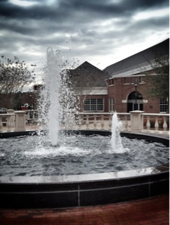 Fountain on the Campus of Campbell University